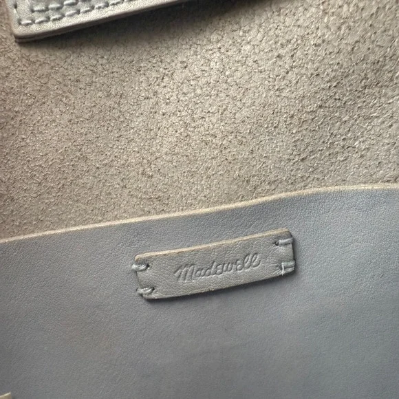 Madewell Sydney Powder Blue Leather Two Strap Crossbody Bag Purse